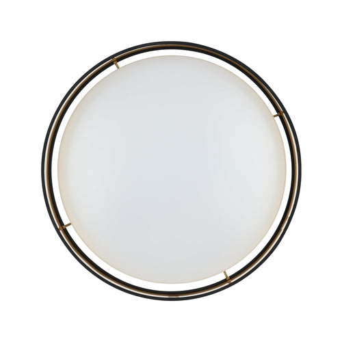 EGLO LED Deckenlampe Maserlo 2, Textil Deckenleuchte, Wohnzimmerlampe Decke aus Stoff in gold und schwarz, Kunststoff in weiß, warmweiß, Ø 38 cm