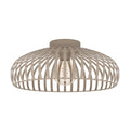 EGLO Deckenlampe Mogano 3, Deckenleuchte Wohnzimmer, Lampe Decke Schlafzimmer, Wohnzimmerlampe aus Metall in Beige, E27 Fassung, Ø 43 cm